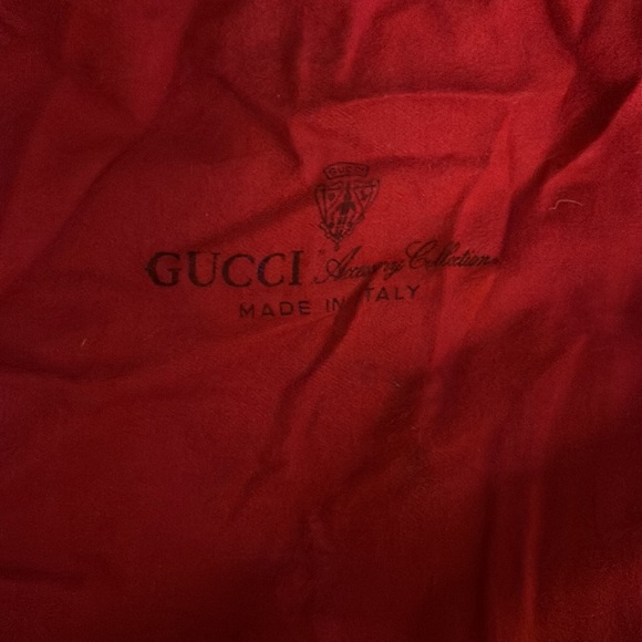 Vintage-Rare- Supreme Gucci Navy/Cream leather authentic Monogram Crossbody Bag - Picture 13 of 17